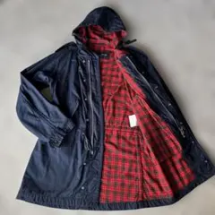 ✨美品✨コムデギャルソン　モッズコート　ダークネイビー　タータンチェック