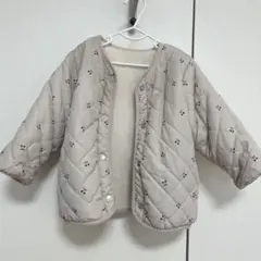 プティマイン　ダウンジャケット　リバーシブル　90