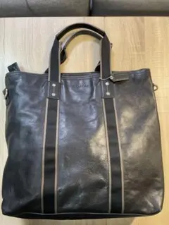 COACH ブラックレザートートバッグ（数回使用）