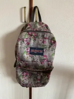 JANSPORT バックパック リュック 花柄 グレー×ピンクのサムネイル