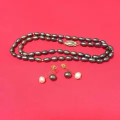 14kピアスと淡水パールネックレス(値下げ)