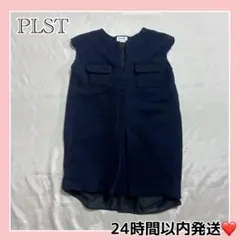 PLST⭐ノースリーブワンピース チュニック ベスト ウール