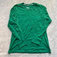 【NIKE】DRI-FIT 長袖Tシャツ Lサイズ 鮮やかグリーン スポーツ