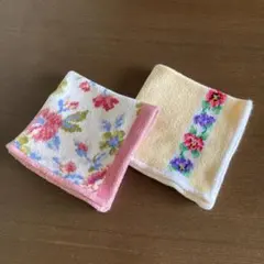 FEILER タオルハンカチ　花柄　2枚セット