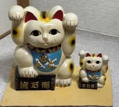 招き猫 貯金箱 三毛猫 陶器 置物 二匹 - メルカリ