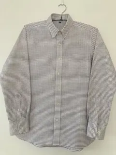 山*史様 【売り切り】無印良品 ボタンダウン長袖シャツ チェック柄 Mサイズ