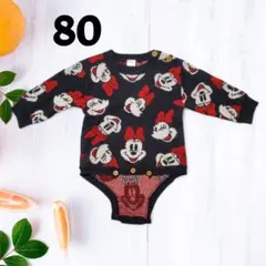 80サイズ　futafuta　Disneybaby　ニット ロンパース