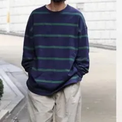 BEAMS別注 INSCRIRE アンスクリア L/S Border T - M