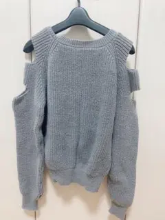 あざとグレー ニットセーター