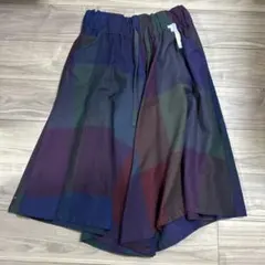 マルチカラー チェック柄 キュロット　ワイズ　ヨウジヤマモト