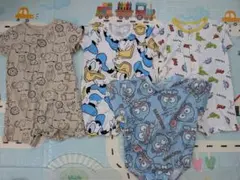 夏服ベビーロンパース　4点セット