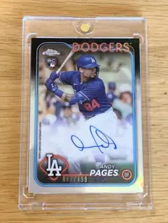 MLB LAドジャース アンディパヘス auto 87/499 オートルーキー
