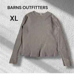 BARNS OUTFITTERS◆カットソー　ワッフル生地　ブラウングレー