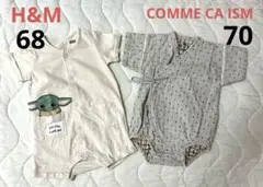 H&M スターウォーズ　コムサイズム ロンパース 2枚セット