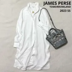 ジェームスパース【美品】リネン100% ロングシャツ ワンピース