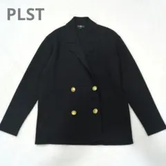 PLST プラステ 洗える レーヨンブレンド ニット ダブル ジャケットのサムネイル