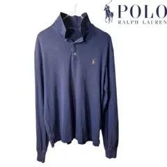Polo Ralph Lauren ネイビー 長袖ポロシャツ