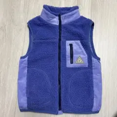 美品　紫色フリースノースリーブベスト