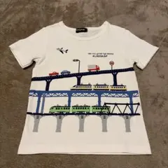 b*8様 美品　クレードスコープ　半袖　Tシャツ　電車　飛行機　車　110のサムネイル
