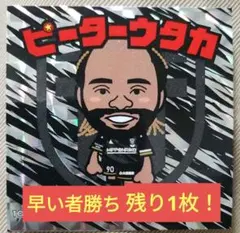 願う！契約更新 栃木シティ　ピーターウタカ　キラキラシール 早いもの勝ち！！