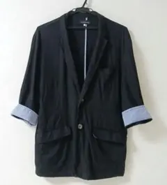 ANTIQULOTHESメンズ テーラードジャケット ブラック　Lのサムネイル