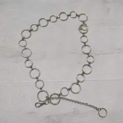 シルバー リングチェーン ベルト