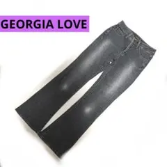 GEORGIA LOVE ダークグレー　フレアデニム　サイズ27