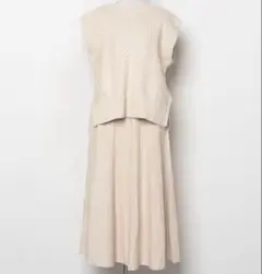 美品✨ マイストラーダ セットアップ プリーツスカート ノースリーブニット