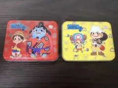 不二家 ワンピース コラボ ミルキー缶 2個