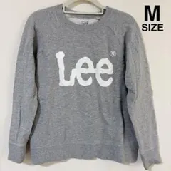 Lee フロントロゴ プルオーバー M 長袖 グレー トレーナー スウェット