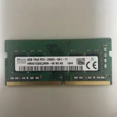 SK hynix 8GB DDR4 2666Vノートパソコン用動作確認済みです。