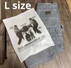 【新品】即完売品 再入荷‼️デニム　ヒッコリー ワークパンツ　アメカジ　Ｌのサムネイル