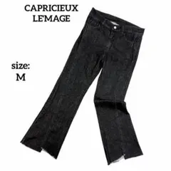 【美品】 カプリシューレマージュ ブーツカットデニム ハイウエスト カットオフのサムネイル