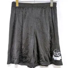 メッシュ ハーフパンツ バスケ スポーツ 黒 ロゴ Mのサムネイル