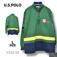 ★美品★ U.S.POLO トップス　ジップトレーナー　長袖　ヴィンテージ　L