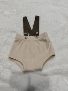 ululu ベージュ サロペット 60-70