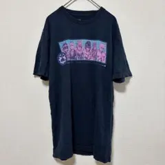 ジョジョの奇妙な冒険 Ｔシャツ クルーネック 半袖 キャラクター Ｍ 紺 綿のサムネイル