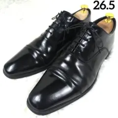 ✨美品✨ リーガル ドレスシューズ 内羽根 ストレートチップ ガラスレザー 黒