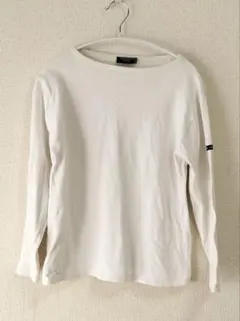 セントジェームス バスクシャツ 白 無地 フランス製　XS