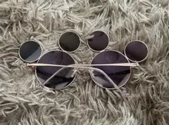 ミッキー ディズニー サングラス ピンクゴールド