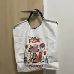 ホワイトエコトートバッグ【M】