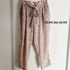 OLIVE des OLIVE 花柄 カジュアルパンツ ピンクのサムネイル