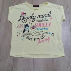 イエロー プリント Tシャツ サイズ150