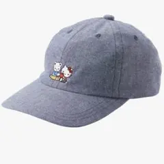 新品☆帽子〈ハローキティ × familiar〉ネイビー ファミリア キャップ