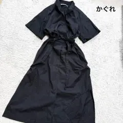 かぐれ♦︎美品♦︎完売品♦︎オープンカラーギャザーワンピース