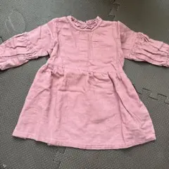 ピンク フリル付き ワンピース 女の子 80cm