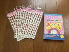 My Melody シール5シートとメモ帳セット　マイメロディ