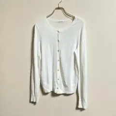 《NATURAL BEAUTY BASIC》　ホワイト　カーディガン【M】