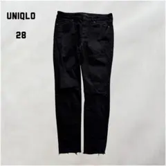ユニクロ ウルトラストレッチ スキニーデニムパンツ ブラック 28ブラック
