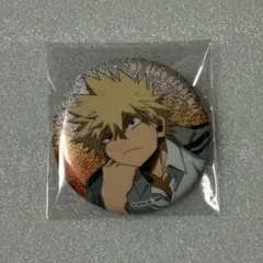 僕のヒーローアカデミア　グリッター缶バッジ　爆豪勝己　ホログラム　キラキラ